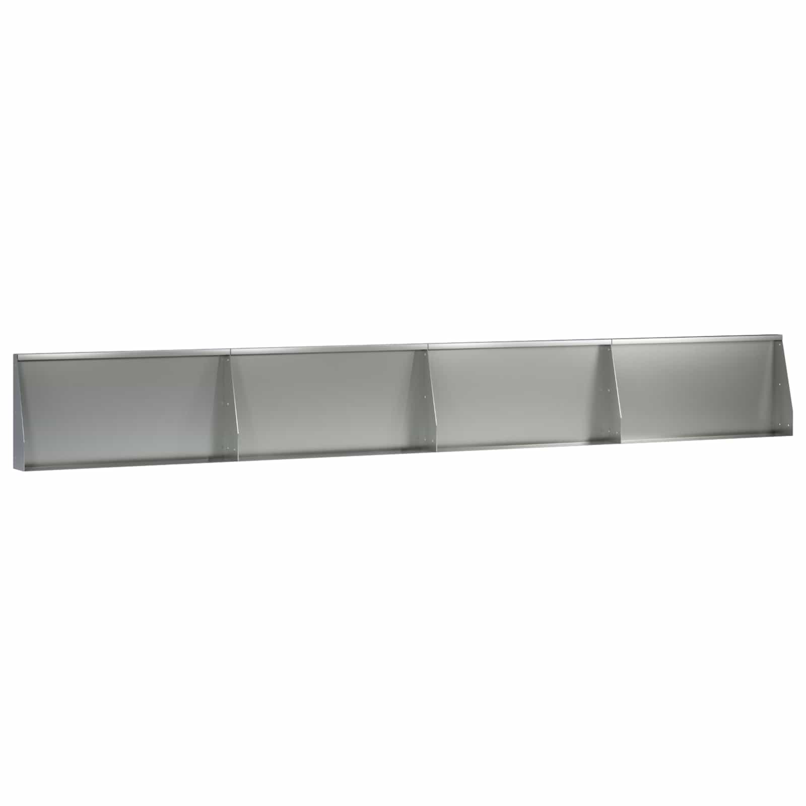 vidaXL Mur oporowy 4 szt. 80 x 12 x 40 cm Stal ocynkowana srebrny