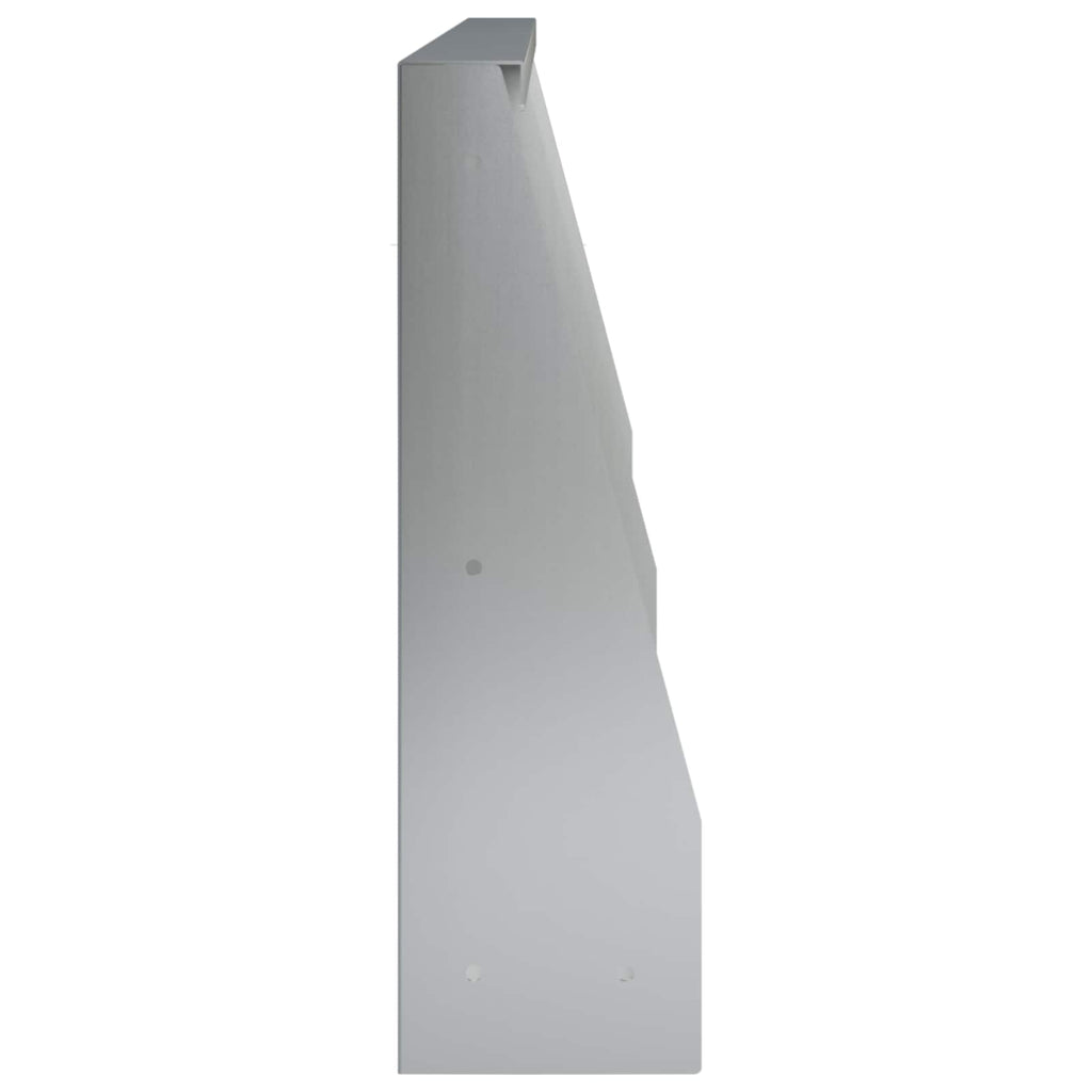 vidaXL Mur oporowy 4 szt. 80 x 12 x 40 cm Stal ocynkowana srebrny