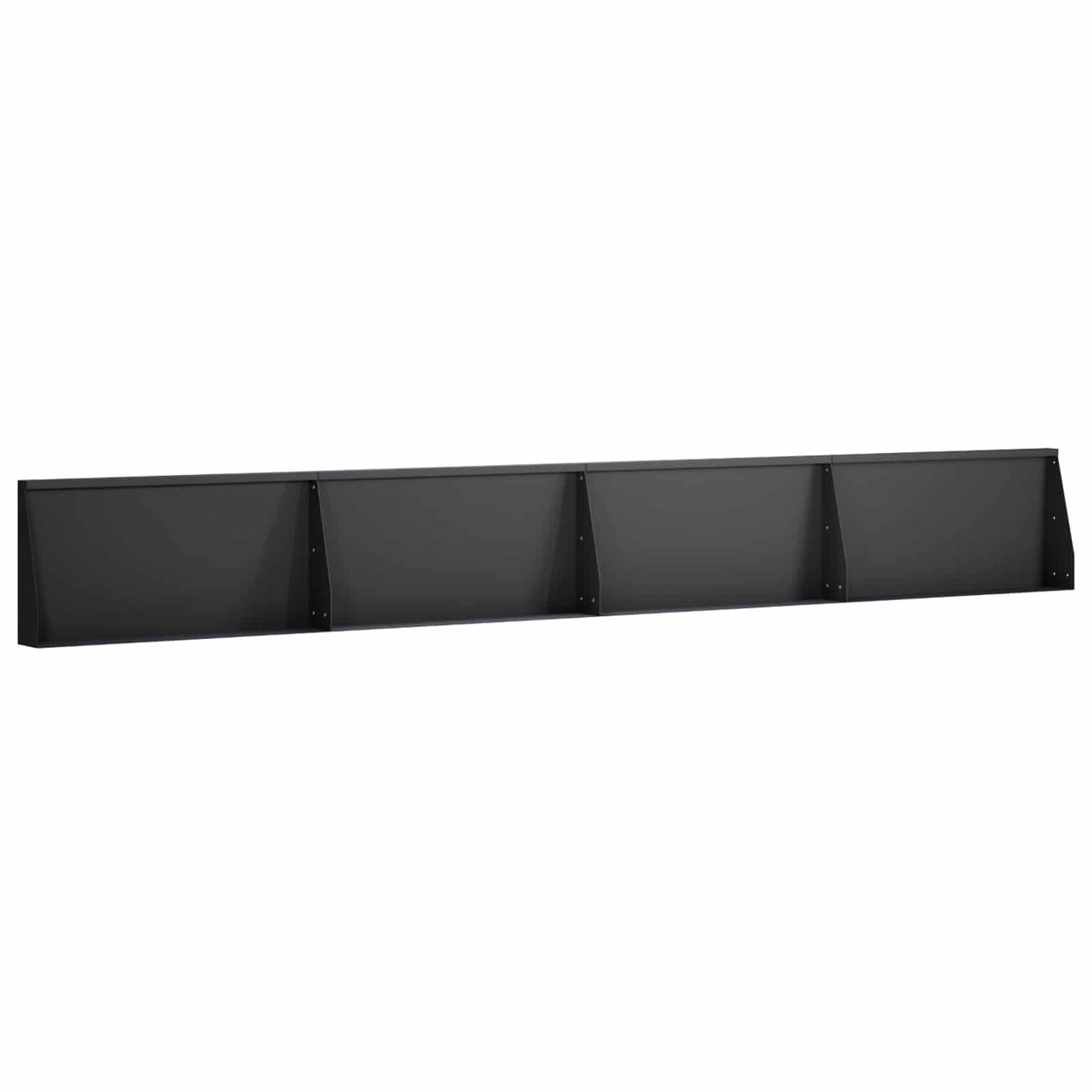 vidaXL Mur oporowy 4 szt. 80 x 12 x 50 cm Stal Czarny