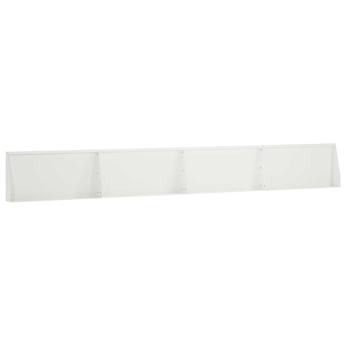 vidaXL Mur oporowy 4 szt. 80 x 12 x 50 cm Stal Biały