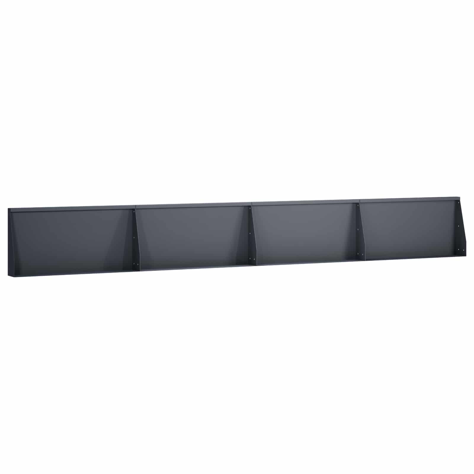 vidaXL Mur oporowy 4 szt. 80 x 12 x 50 cm Stal antracytowy