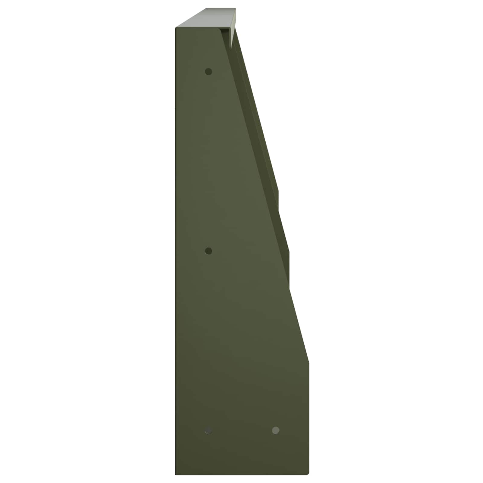vidaXL Mur oporowy 4 szt. 80 x 12 x 50 cm Stal Oliwkowy zielony