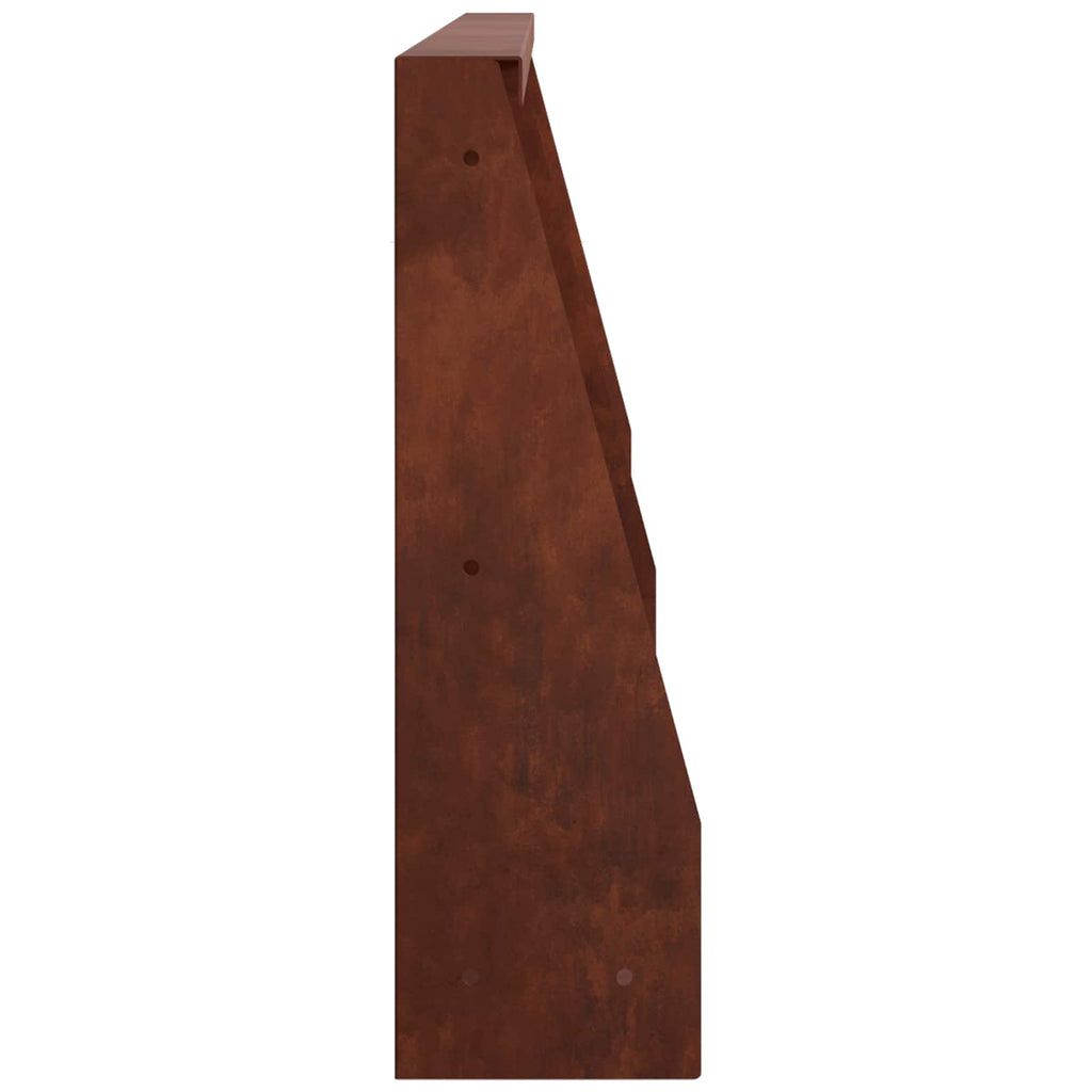 vidaXL Mur oporowy 4 szt. 80 x 12 x 50 cm Stal kortenowska Rdzawy