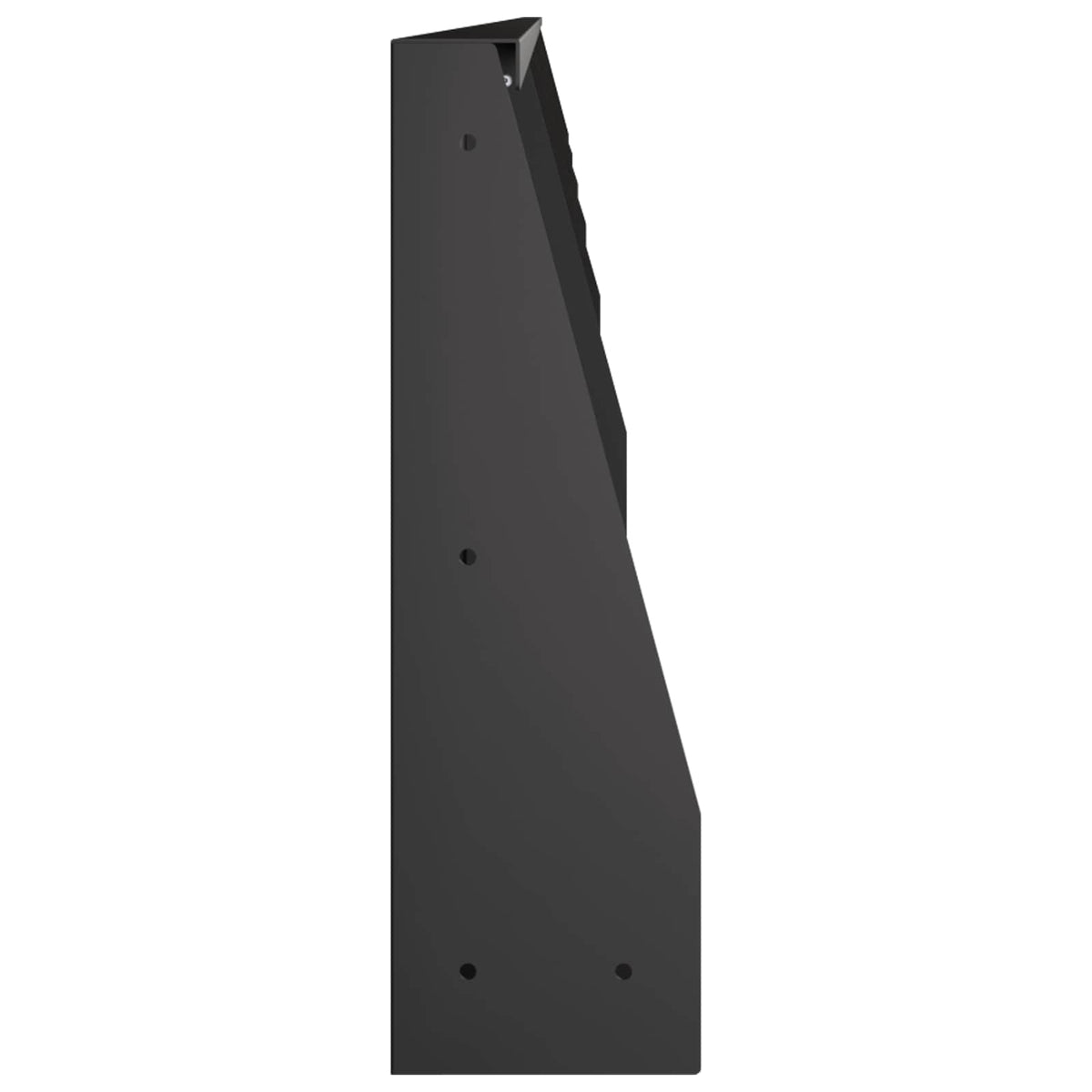 vidaXL Mur oporowy 6 szt. 100 x 12 x 30 cm Stal Czarny