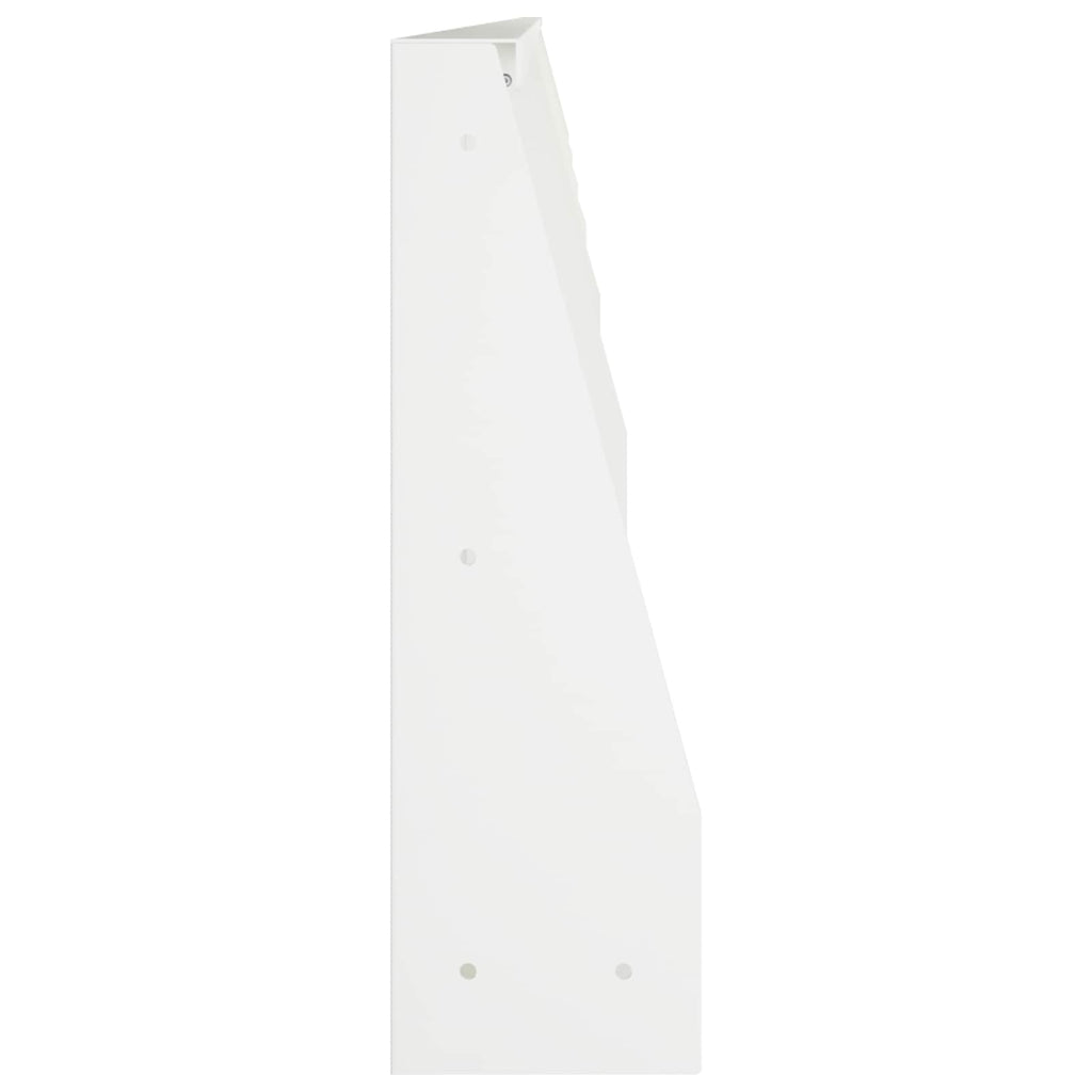 vidaXL Mur oporowy 6 szt. 100 x 12 x 30 cm Stal Biały