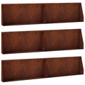 vidaXL Mur oporowy 6 szt. 100 x 12 x 30 cm Stal kortenowska Rdzawy