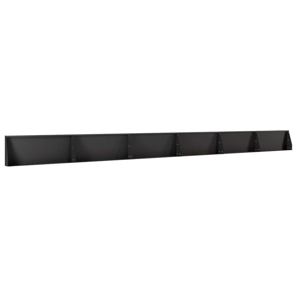 vidaXL Mur oporowy 6 szt. 100 x 12 x 40 cm Stal Czarny