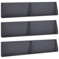 vidaXL Mur oporowy 6 szt. 100 x 12 x 40 cm Stal antracytowy