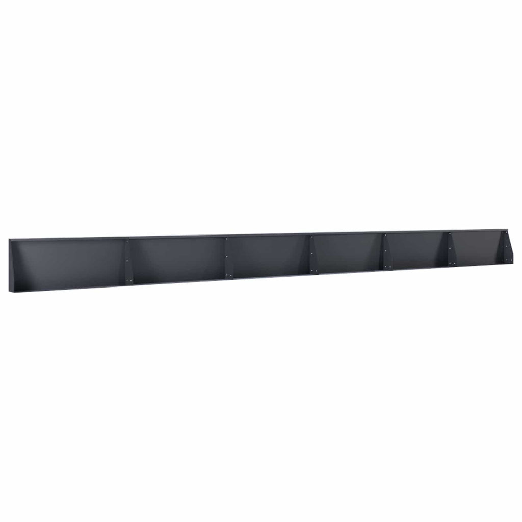 vidaXL Mur oporowy 6 szt. 100 x 12 x 40 cm Stal antracytowy