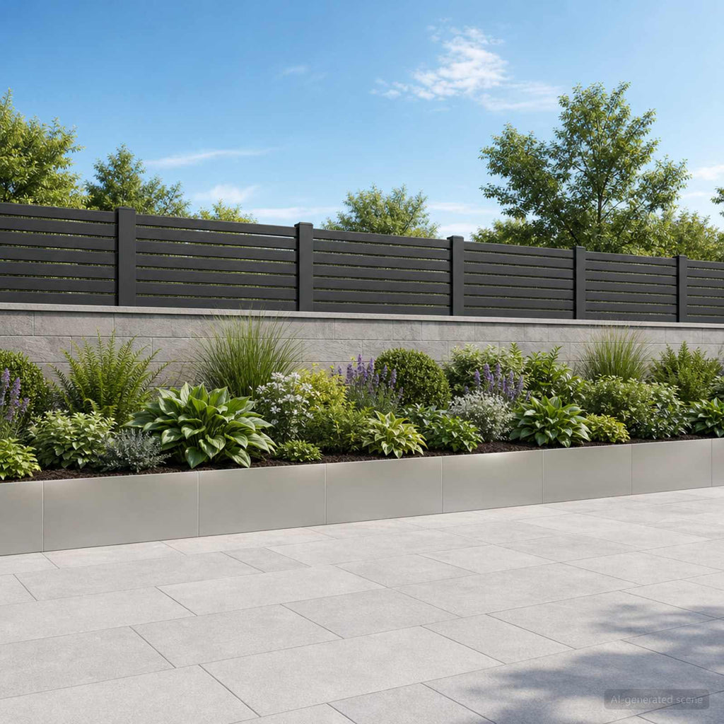 vidaXL Mur oporowy 6 szt. 100 x 12 x 40 cm Stal nierdzewna srebrny