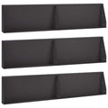 vidaXL Mur oporowy 6 szt. 100 x 12 x 50 cm Stal Czarny