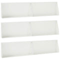 vidaXL Mur oporowy 6 szt. 100 x 12 x 50 cm Stal Biały