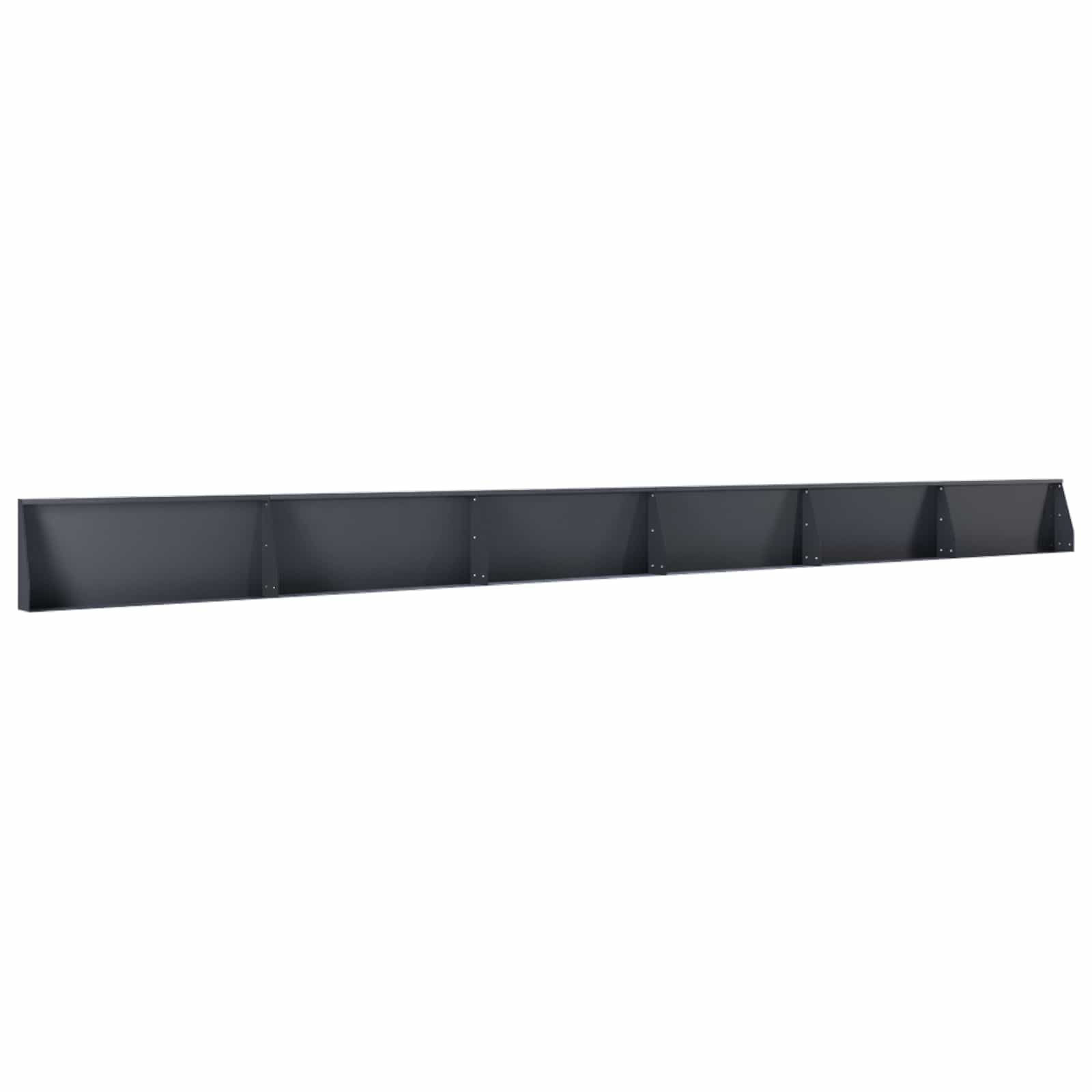 vidaXL Mur oporowy 6 szt. 100 x 12 x 50 cm Stal antracytowy