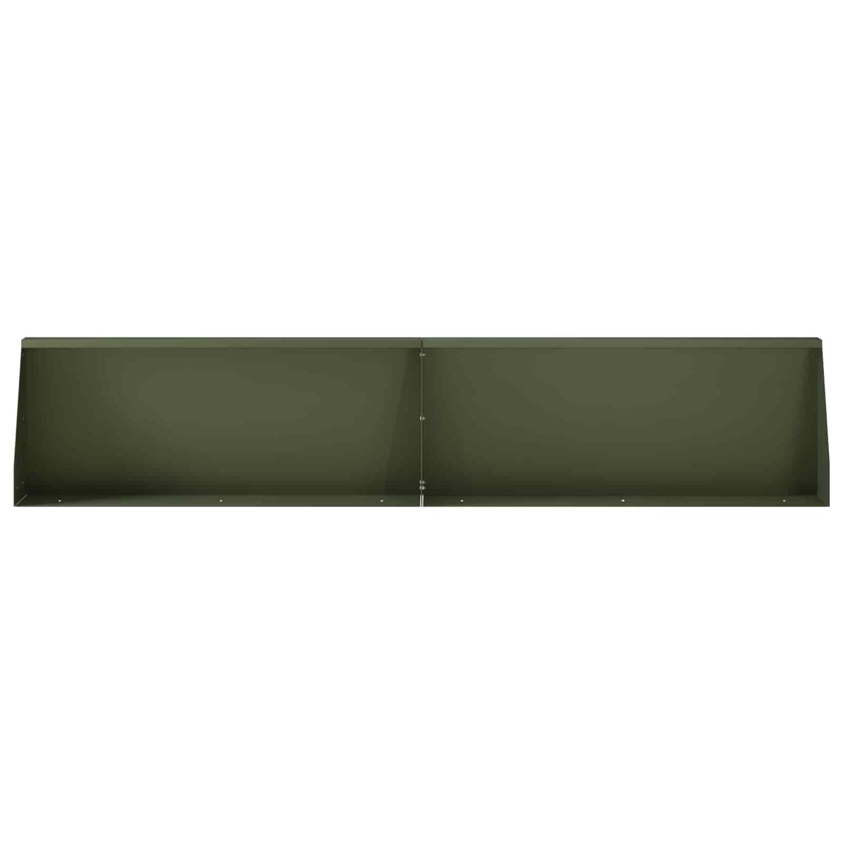 vidaXL Mur oporowy 6 szt. 100 x 12 x 50 cm Stal Oliwkowy zielony