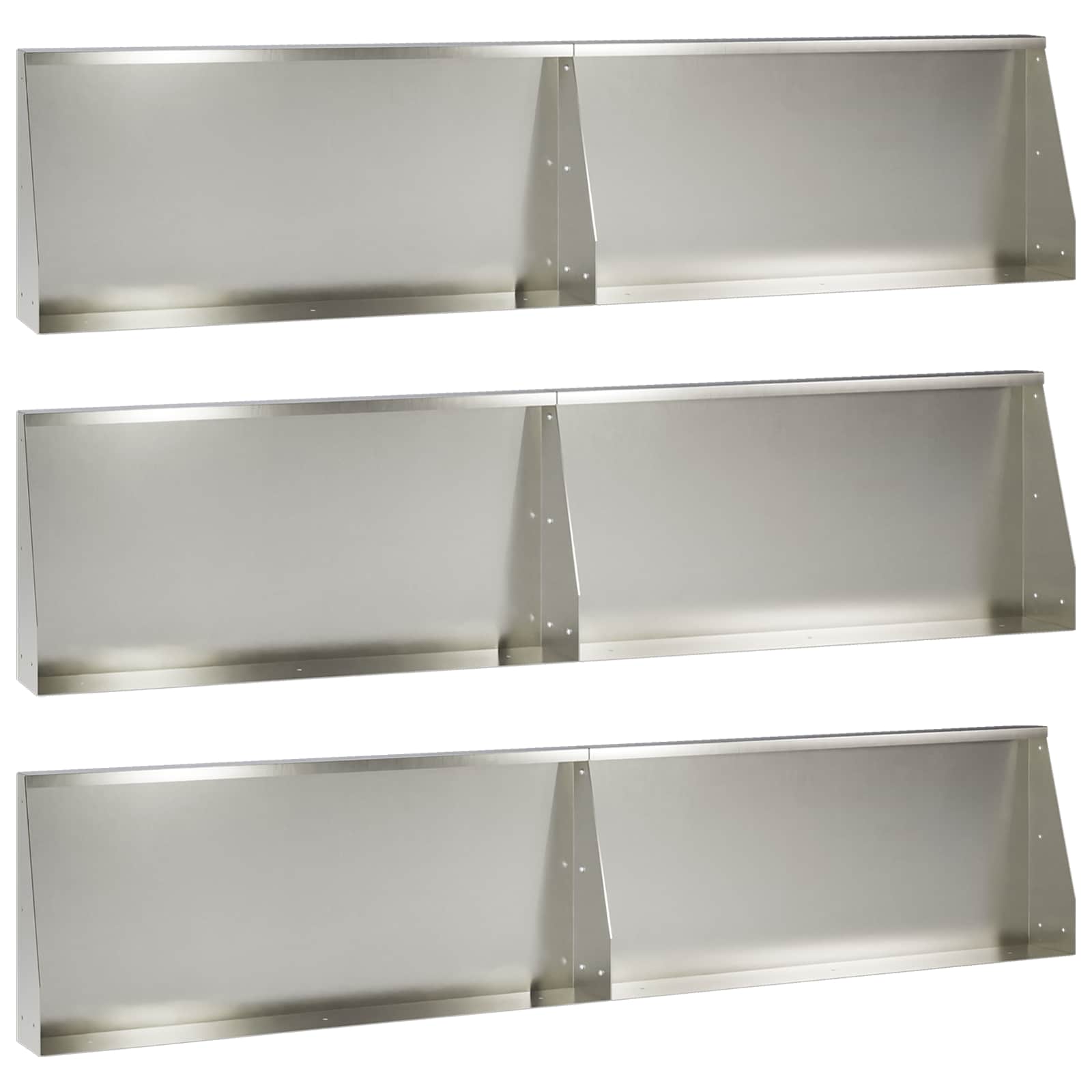 vidaXL Mur oporowy 6 szt. 100 x 12 x 50 cm Stal nierdzewna srebrny