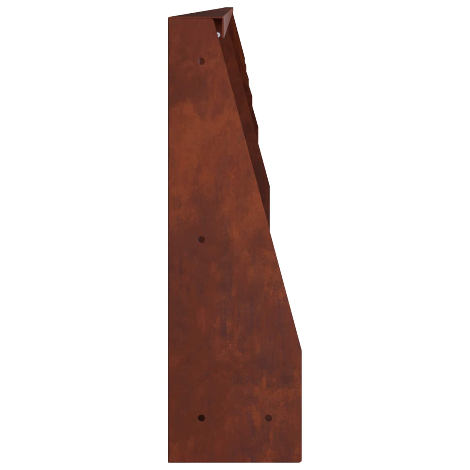 vidaXL Mur oporowy 6 szt. 100 x 12 x 50 cm Stal kortenowska Rdzawy