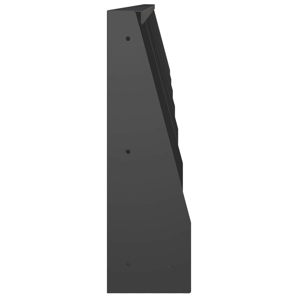 vidaXL Mur oporowy 6 szt. 40 x 12 x 30 cm Stal Czarny