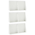 vidaXL Mur oporowy 6 szt. 40 x 12 x 30 cm Stal Biały