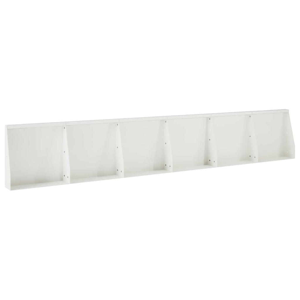 vidaXL Mur oporowy 6 szt. 40 x 12 x 30 cm Stal Biały