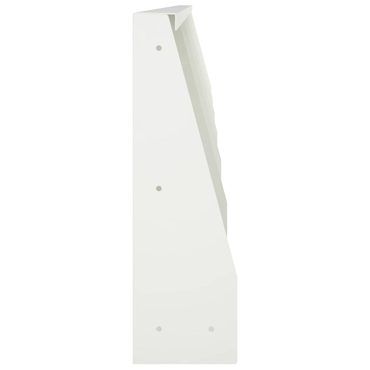 vidaXL Mur oporowy 6 szt. 40 x 12 x 30 cm Stal Biały