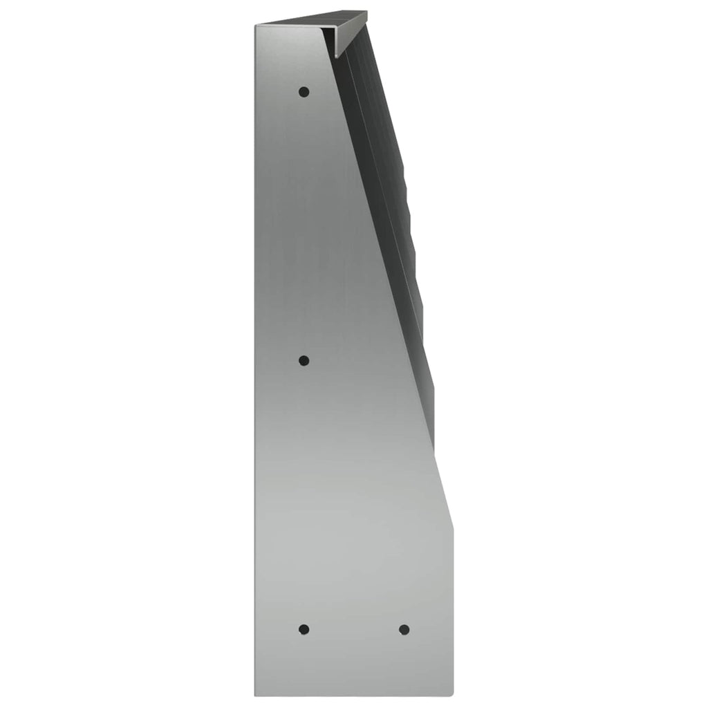 vidaXL Mur oporowy 6 szt. 40 x 12 x 30 cm Stal ocynkowana srebrny