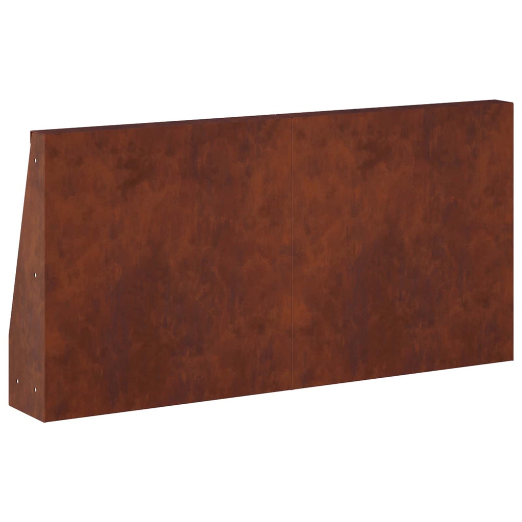 vidaXL Mur oporowy 6 szt. 40 x 12 x 30 cm Stal kortenowska Rdzawy