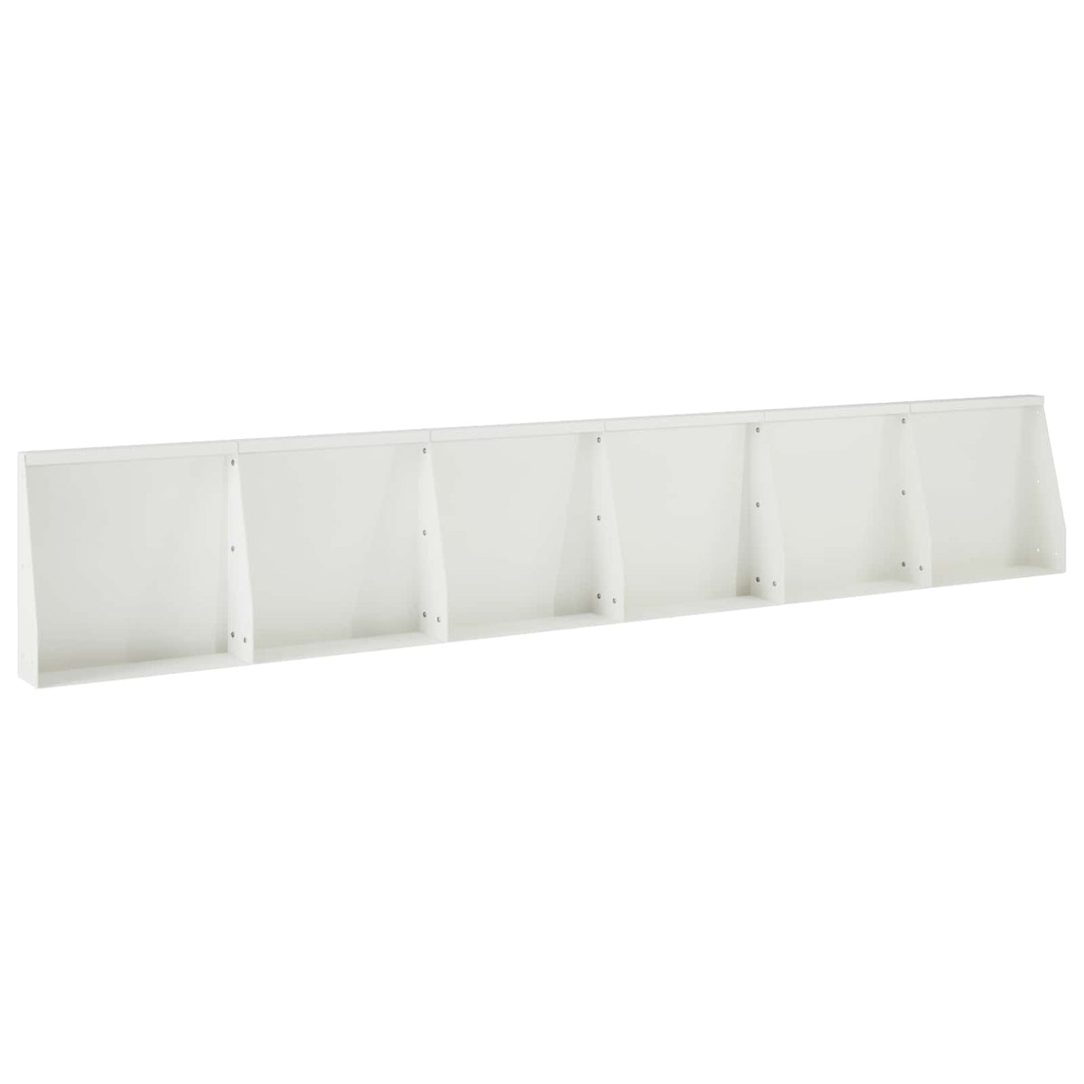 vidaXL Mur oporowy 6 szt. 40 x 12 x 40 cm Stal Biały