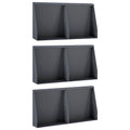 vidaXL Mur oporowy 6 szt. 40 x 12 x 40 cm Stal antracytowy