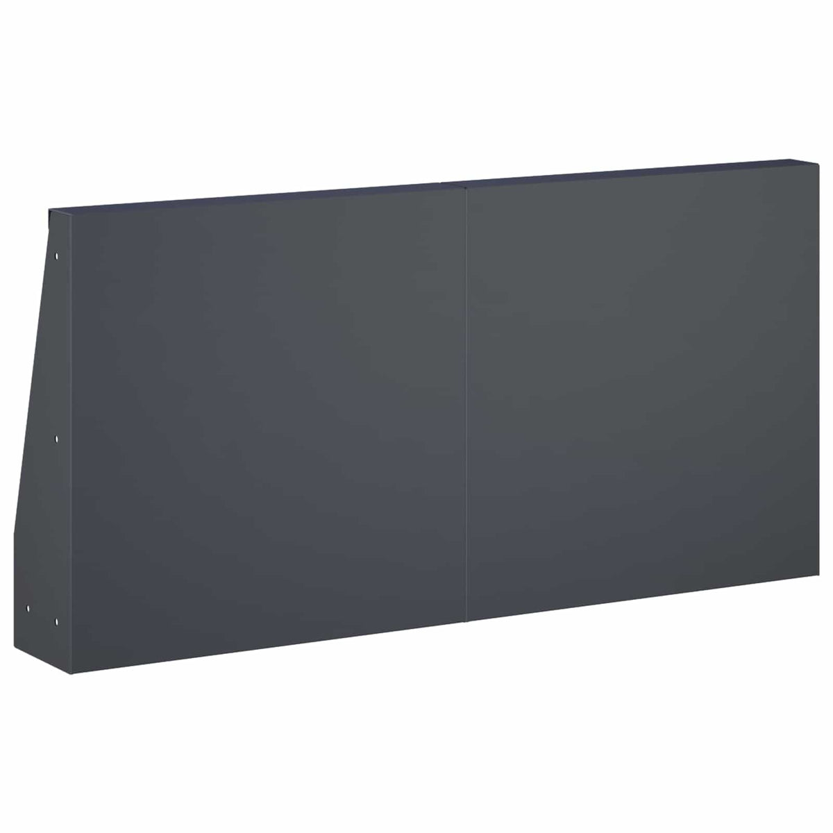 vidaXL Mur oporowy 6 szt. 40 x 12 x 40 cm Stal antracytowy