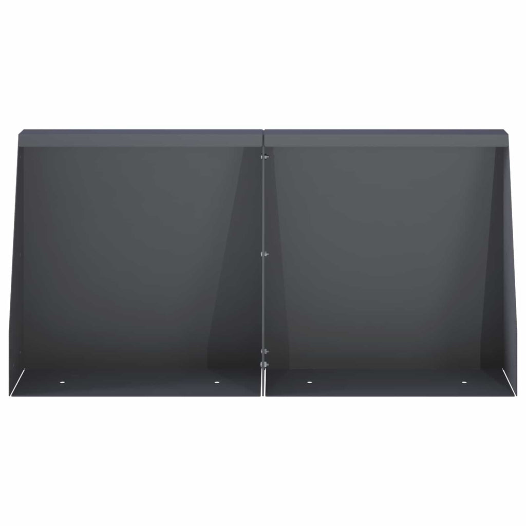 vidaXL Mur oporowy 6 szt. 40 x 12 x 40 cm Stal antracytowy