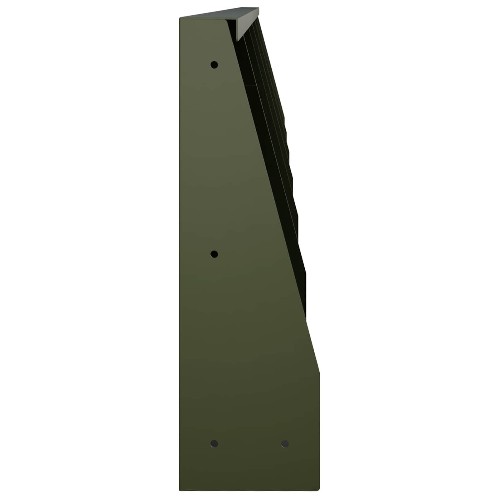 vidaXL Mur oporowy 6 szt. 40 x 12 x 40 cm Stal Oliwkowy zielony