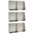 vidaXL Mur oporowy 6 szt. 40 x 12 x 40 cm Stal nierdzewna srebrny