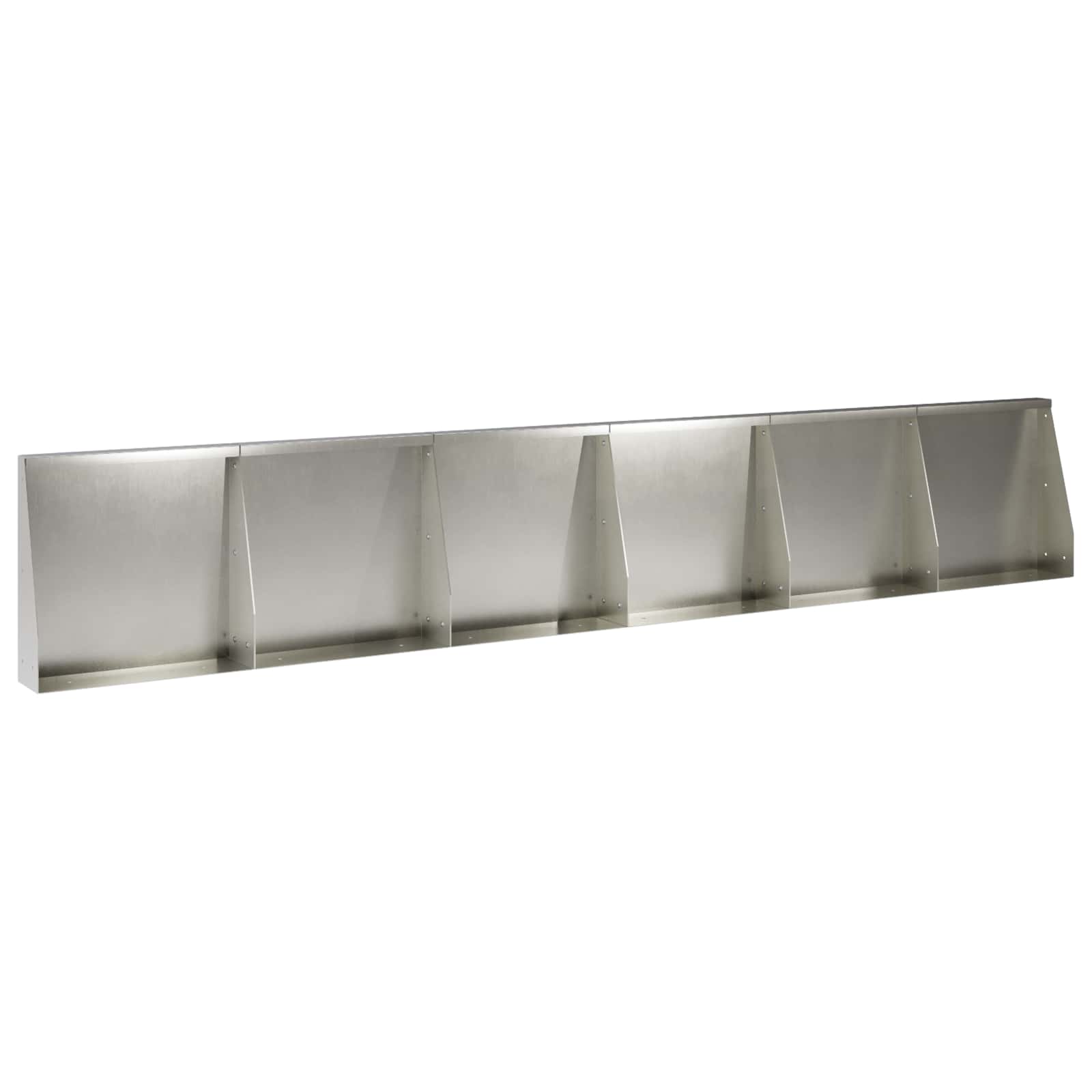 vidaXL Mur oporowy 6 szt. 40 x 12 x 40 cm Stal nierdzewna srebrny