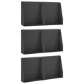 vidaXL Mur oporowy 6 szt. 40 x 12 x 50 cm Stal Czarny