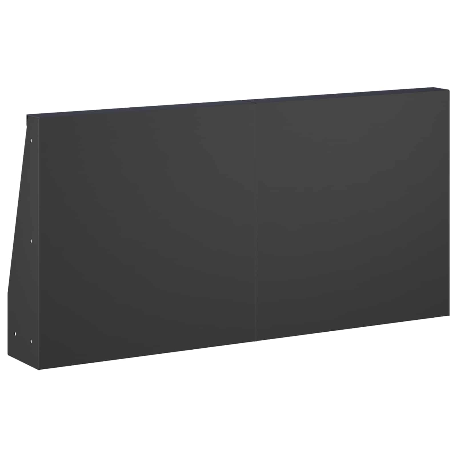 vidaXL Mur oporowy 6 szt. 40 x 12 x 50 cm Stal Czarny