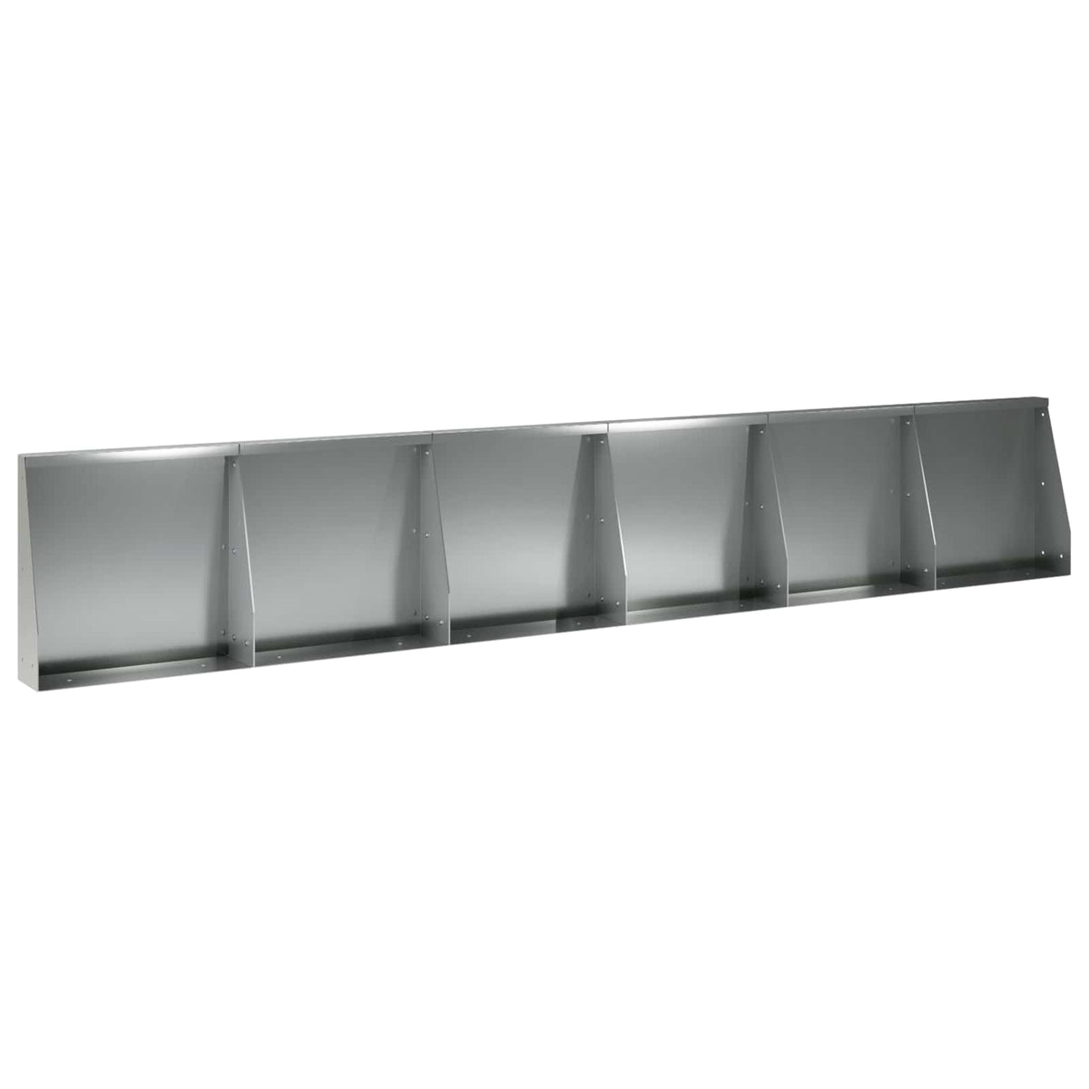 vidaXL Mur oporowy 6 szt. 40 x 12 x 50 cm Stal ocynkowana srebrny