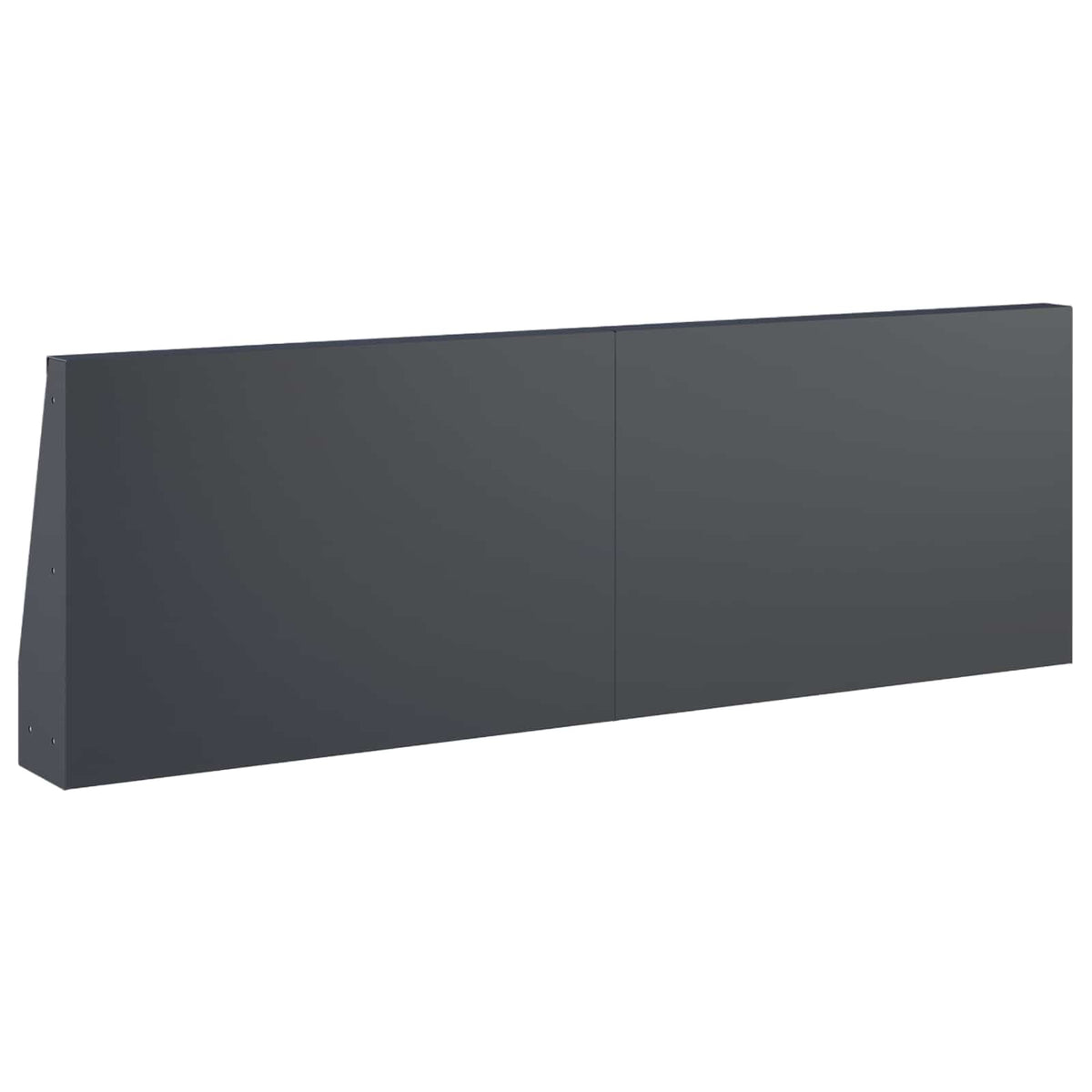 vidaXL Mur oporowy 6 szt. 60 x 12 x 30 cm Stal antracytowy