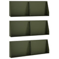 vidaXL Mur oporowy 6 szt. 60 x 12 x 30 cm Stal Oliwkowy zielony