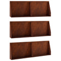 vidaXL Mur oporowy 6 szt. 60 x 12 x 30 cm Stal kortenowska Rdzawy