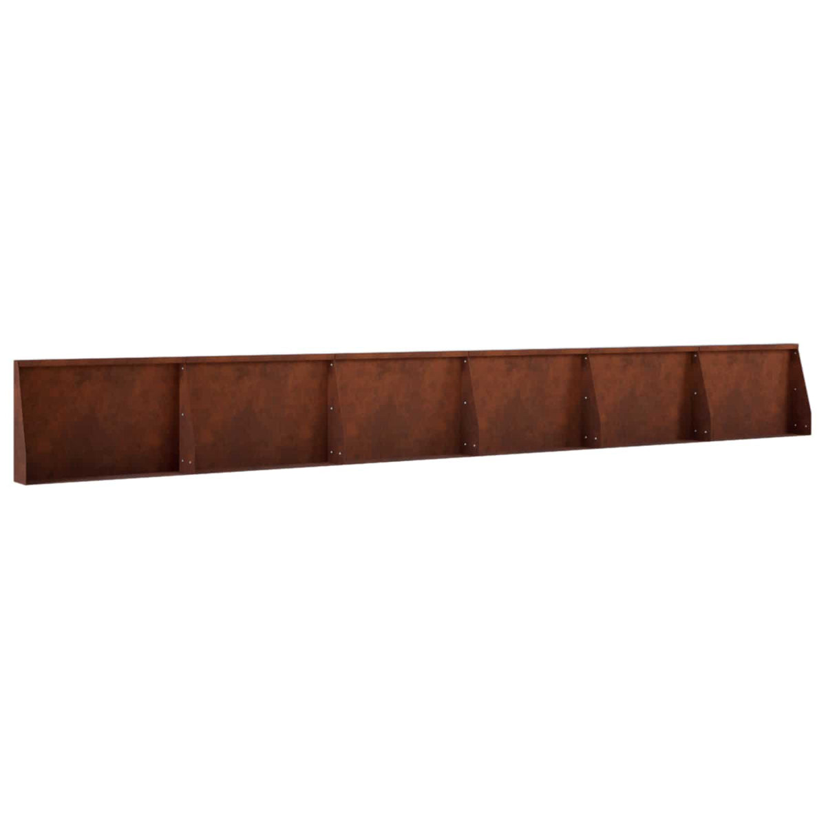 vidaXL Mur oporowy 6 szt. 60 x 12 x 30 cm Stal kortenowska Rdzawy