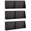 vidaXL Mur oporowy 6 szt. 60 x 12 x 40 cm Stal Czarny
