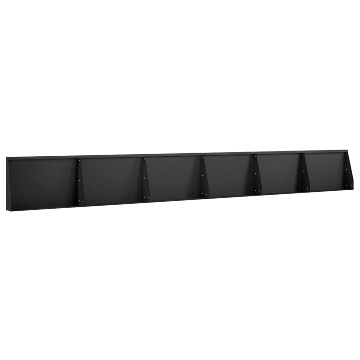 vidaXL Mur oporowy 6 szt. 60 x 12 x 40 cm Stal Czarny