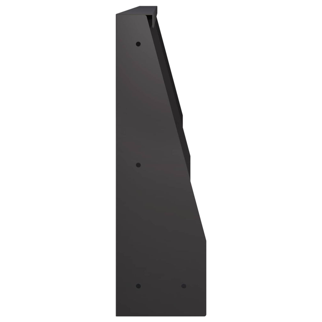 vidaXL Mur oporowy 6 szt. 60 x 12 x 40 cm Stal Czarny