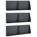 vidaXL Mur oporowy 6 szt. 60 x 12 x 40 cm Stal antracytowy