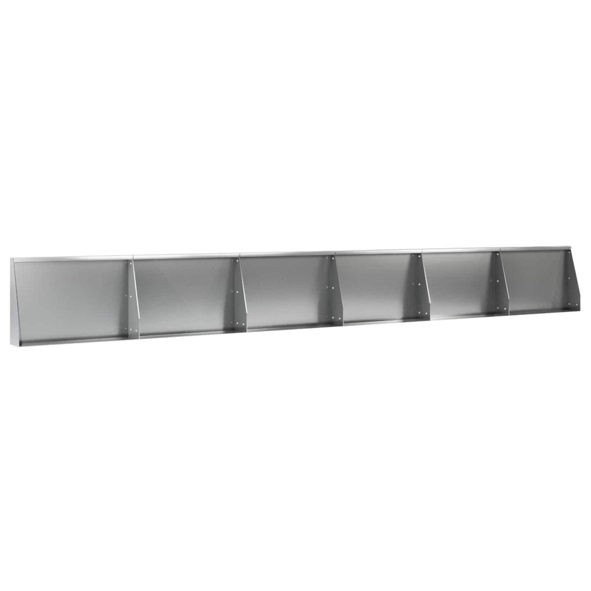 vidaXL Mur oporowy 6 szt. 60 x 12 x 40 cm Stal ocynkowana srebrny