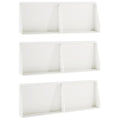 vidaXL Mur oporowy 6 szt. 60 x 12 x 50 cm Stal Biały