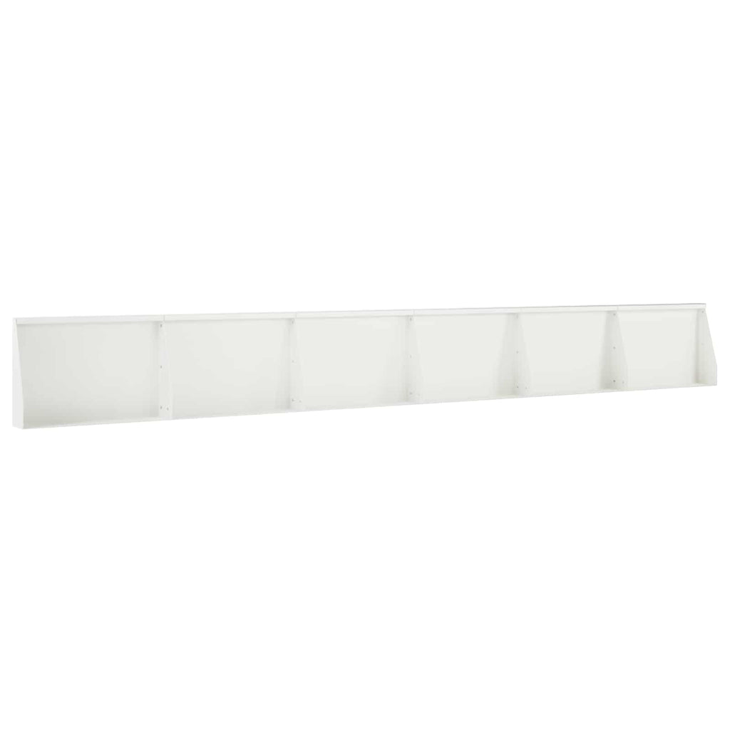vidaXL Mur oporowy 6 szt. 60 x 12 x 50 cm Stal Biały