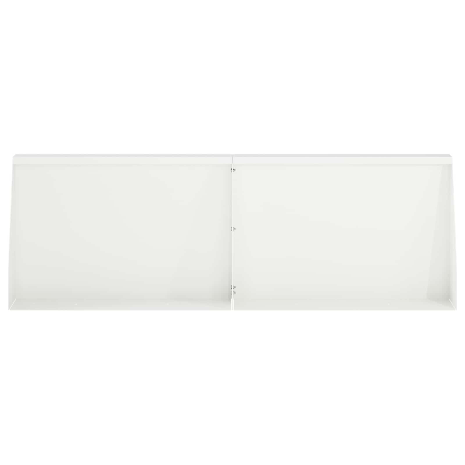 vidaXL Mur oporowy 6 szt. 60 x 12 x 50 cm Stal Biały