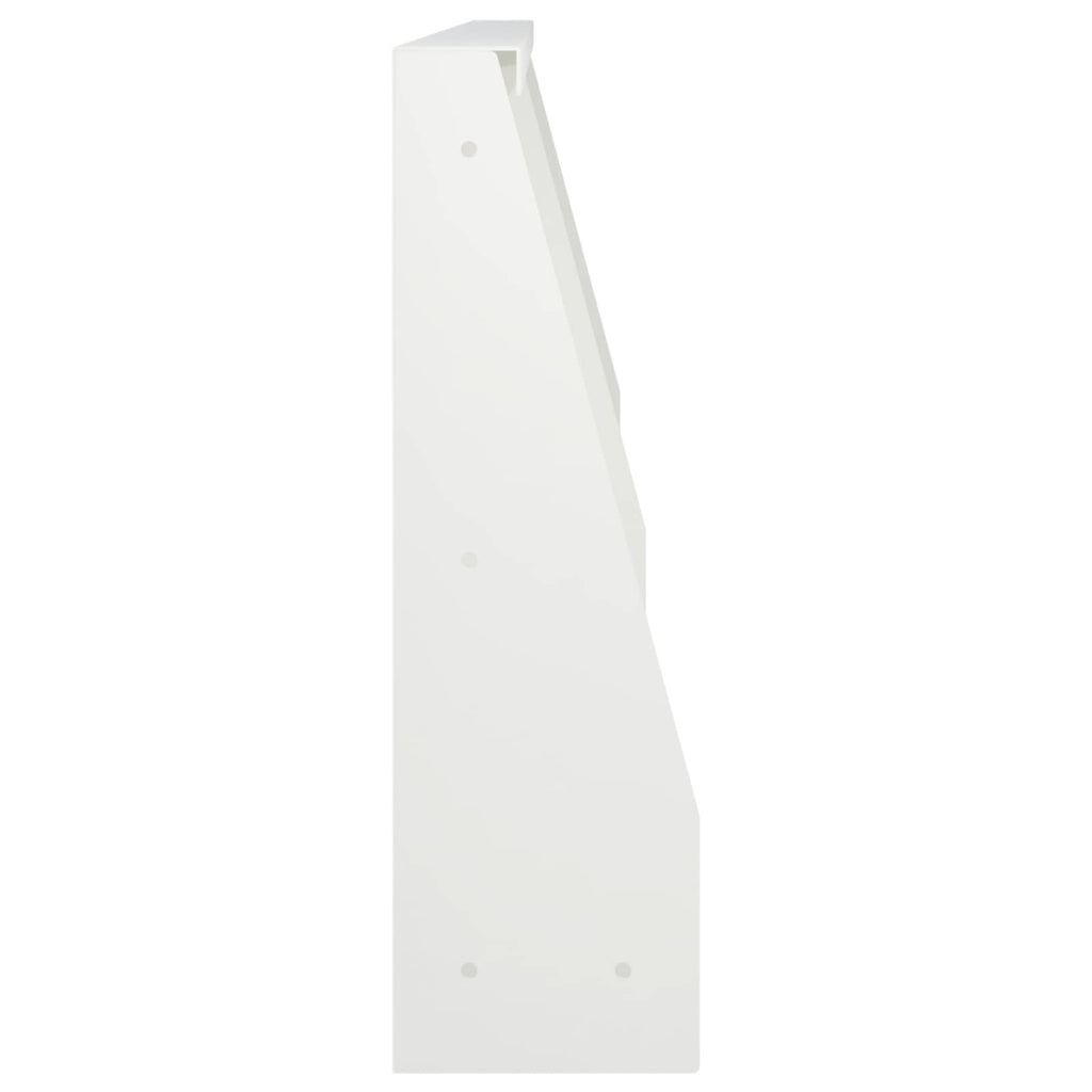 vidaXL Mur oporowy 6 szt. 60 x 12 x 50 cm Stal Biały