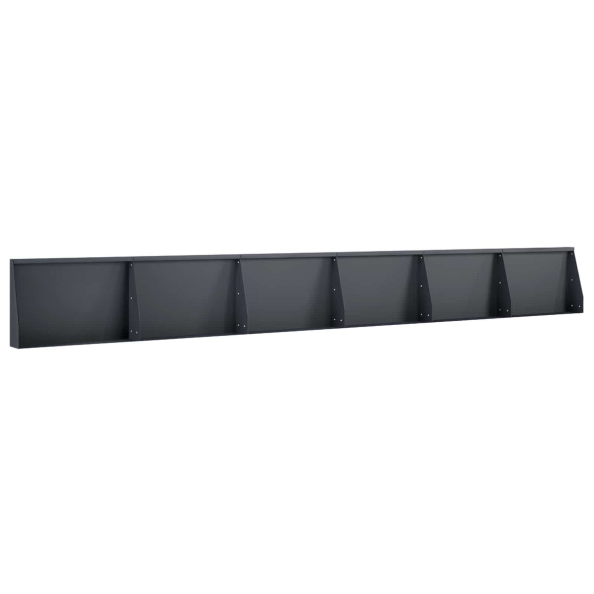 vidaXL Mur oporowy 6 szt. 60 x 12 x 50 cm Stal antracytowy